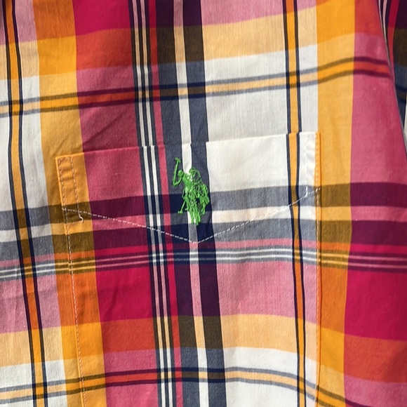 U.S POLO ASSN plaid buttons one Mens shirts XXL- NWT - Picture 2 of 6